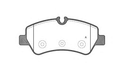 OPEN PARTS bpa152100 -  Комплект тормозных колодок, дисковый тормоз